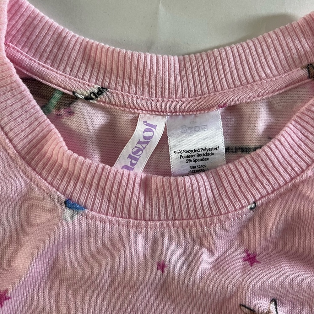 Pink Long Sleeve Shirt with Dog Print - Picture 3 of 4